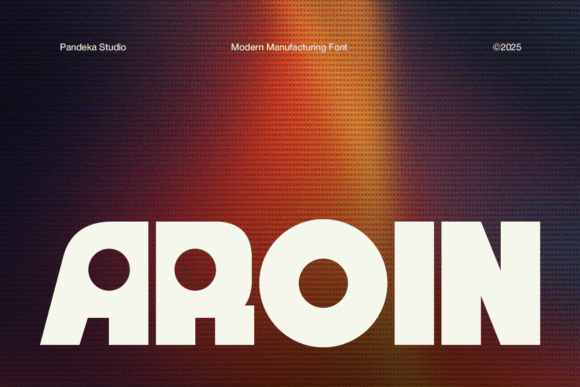 Aroin: A Futuristic Display Font for Modern Editorial Design
