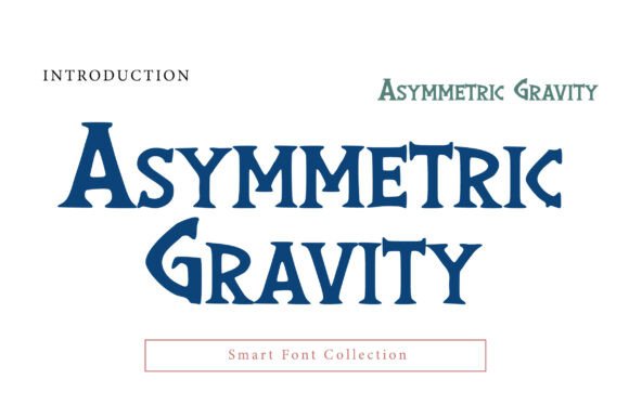 Asymmetric Gravity: A Bold Display Font for Editorial Impact