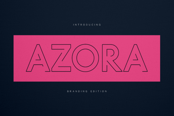 Azora Branding Edition: A Modern Outline Typeface