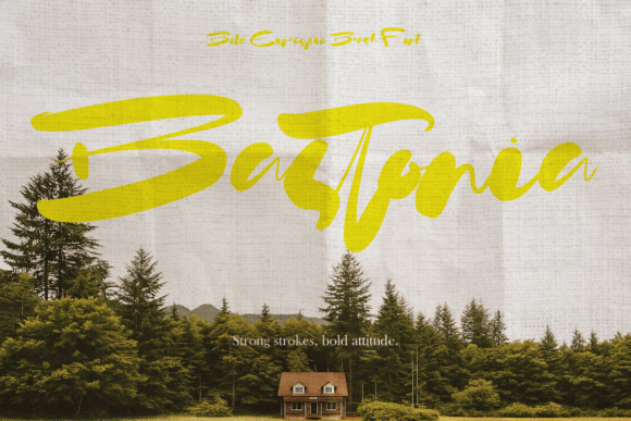 Bastonia: The Bold Brush Font for Digital Impact