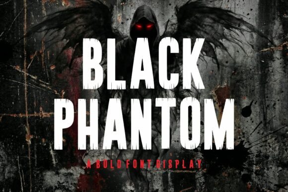 Black Phantom Typeface for Editorial Design