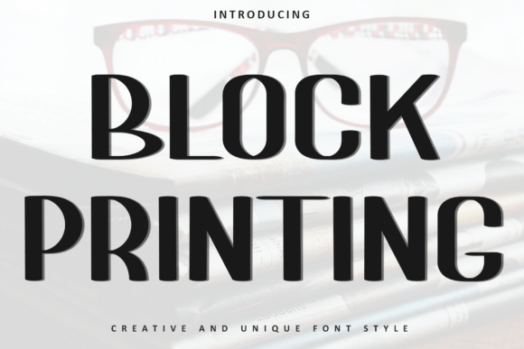Block Printing Font: A Festive Display Typeface Review