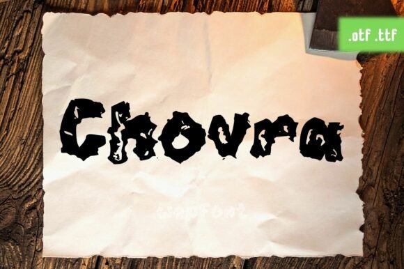 Chovra Typeface for Rugged Brand Identity