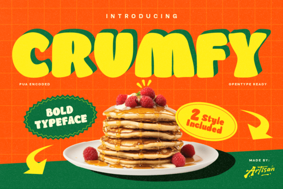 Crumfy Font Review for Bold Display Campaigns