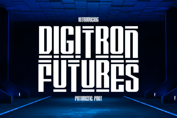 Digitron Futures: A Futuristic Display Typeface for Modern Editorial Design