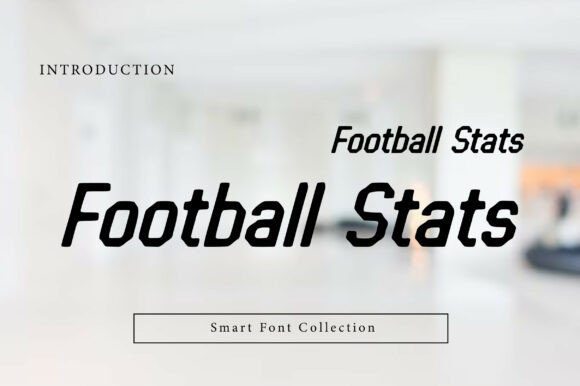 Football Stats Typeface for Bold Branding