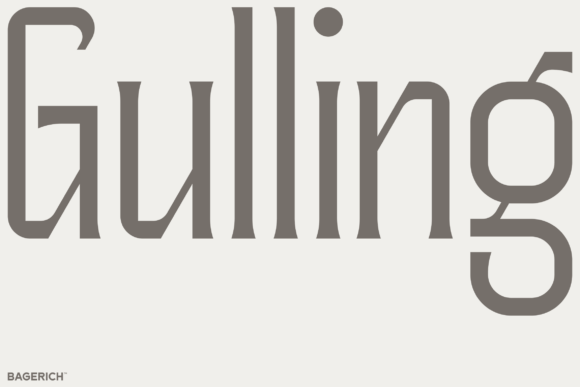 Gulling: The Sci-Fi Medieval Display Font