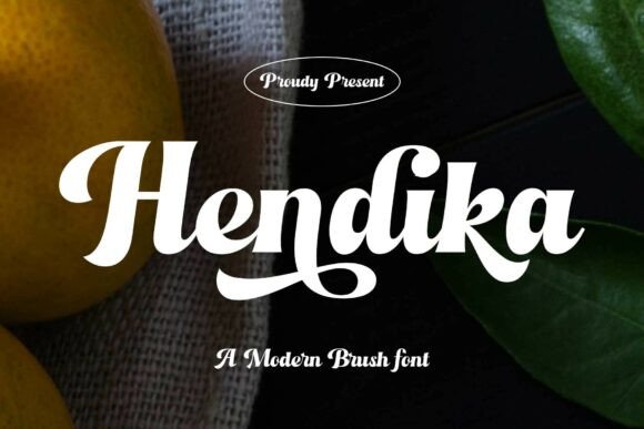 Hendika: A Bold Script Typeface for Modern Editorial Design
