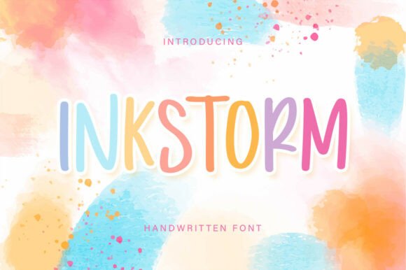 Inkstorm: A Vibrant Handwritten Display Font