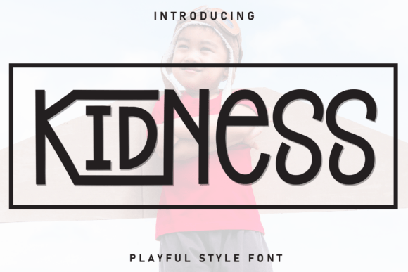 Kidness Font: Modern Geometric Display Typography