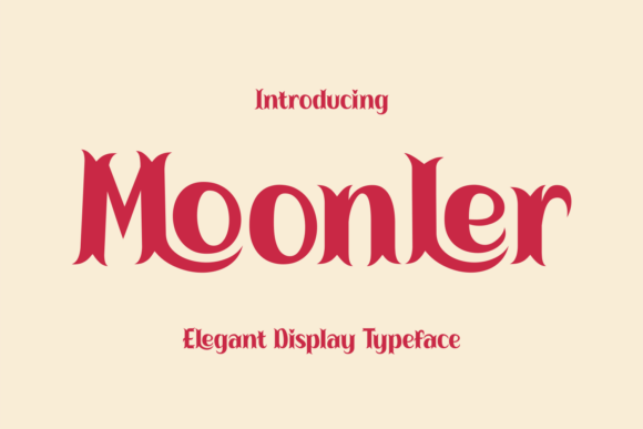Moonler: A Refined Display Font for Elegant Branding