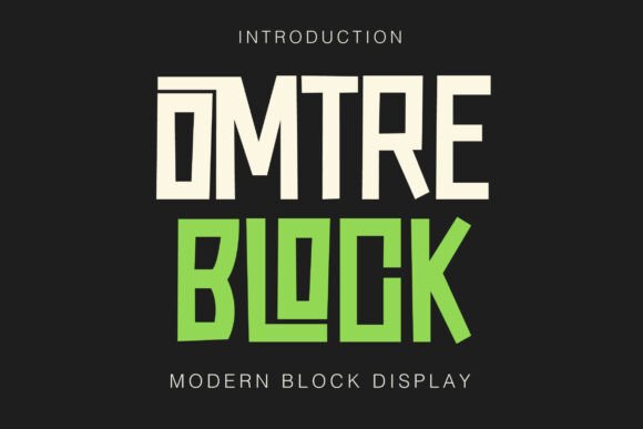 Omtre Block Font for Modern Display Campaigns