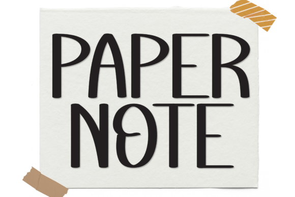 Paper Note: A Handwritten Display Font for Bold Campaigns