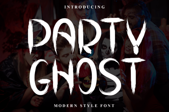 Party Ghost Font for Handmade Creators