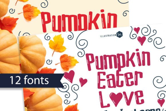 Pumpkin Eater: A Bold Display Font for Autumn Web Design