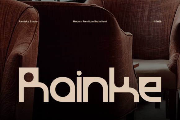 Rainke: A Modern Display Font for Interior Brands