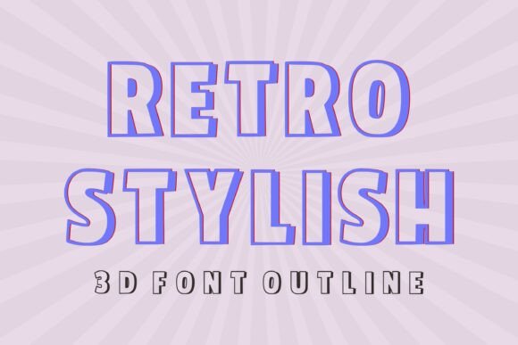 Retro Stylish Font for Editorial Design