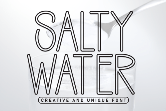 Salty Water: A Handwritten Display Font for Web Design