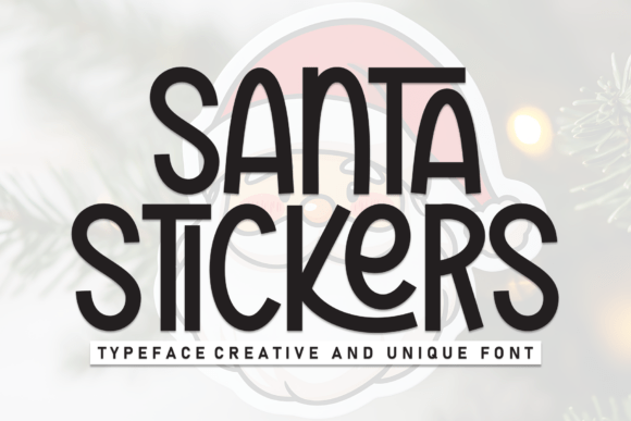 Santa Stickers: A Handwritten Display Font for Bold Branding