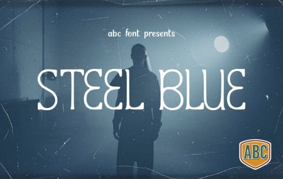 Steel Blue Typeface for Bold Campaigns