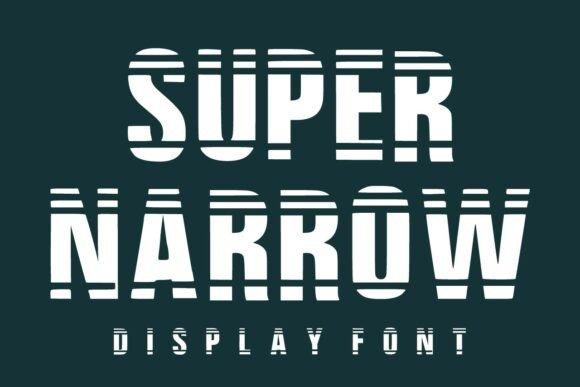 Super Narrow: A Bold Display Font for Modern Headlines