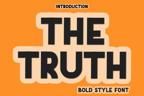 The Truth Font: Festive Display Typography for Crafters