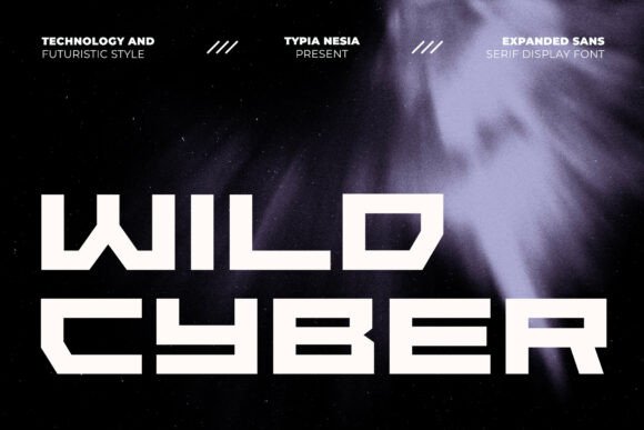 Wild Cyber: The Bold Display Font for Futuristic Crafts